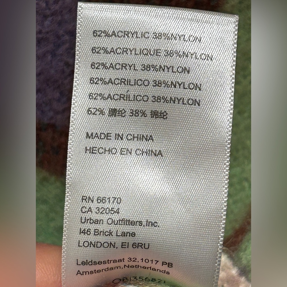 Urban Outfitters Cleo Mock Neck Patterned Jumper , size M Pit, like new - Picture 8 of 8